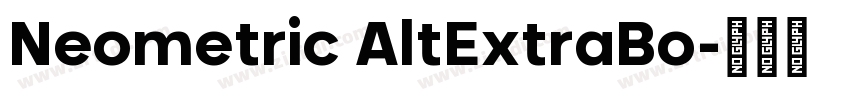 Neometric AltExtraBo字体转换